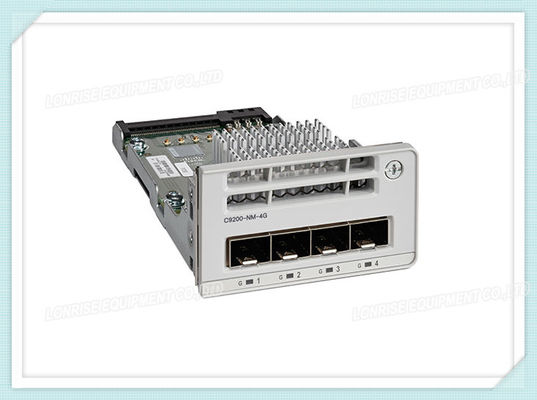 C9200-NM-4G, Cisco Catalyst 9200 netwerkmodule, 4x1GE-poorten, plug-in module, geen ventilator vereist