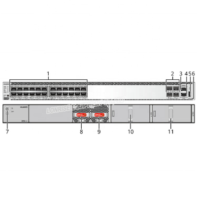 Huaweis5731-s24t4x 10GE Opstraalverbinding 24 de Samenvoegingsschakelaar CloudEngine van Havengigabit