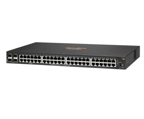 R8N86A HPE R8N86A Aruba 6000 48g 4sfp Schakelaar - Schakelaar - 48 poorten - Beheerd - Rack-montagebaar