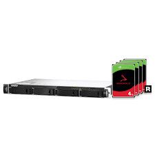Qnap TS 435XeU 4u 4-Bay Nas Rack Verticale wandmontage Rack 4G Korte diepte Rackmount Nas