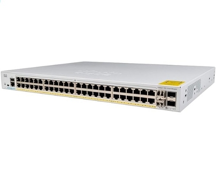 C1000-48FP-4X-L Cisco Catalyst 1000 Schakelaars 48x 10/100/1000 Ethernet-poorten PoE+ en 740W 4x 10G SFP-uplinken