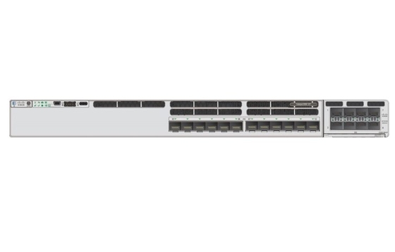C9300X-12Y-E Catalyst 9300 12-poort 25G/10G/1G SFP28 met modulaire uplink Network Essential
