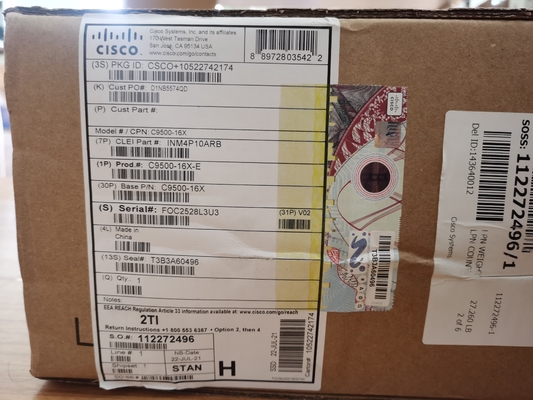 Cisco Catalyst C9500-16X-E 16-poort 10G Switch met NW Essentials Licentie