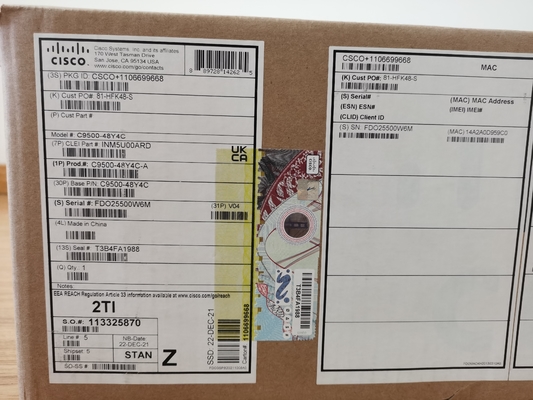 Cisco C9500-48Y4C-A Catalyst 9500 48-poorts 25G Switch