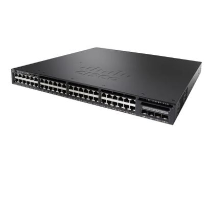 WS-C3650-48FS-S Cisco Catalyst 3650 48 * 10/100/1000 Ethernet-poorten - Full PoE - 4 x 1G Uplinks - Layer 3 switching - IP Base - beheerd