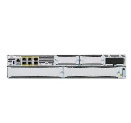 C8300-2N2S-6T Enterprise Edge Router, 6×1G Gigabit RJ45-poorten, 2NIM+2SM modulaire slots, Dubbele redundante voeding, SD-WAN Ready