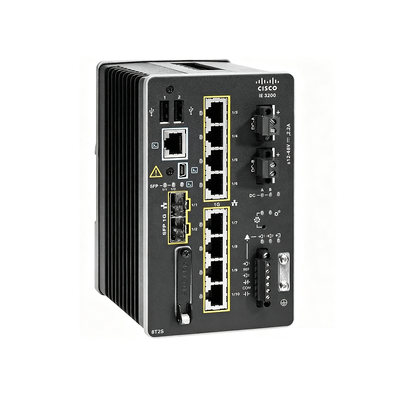 Cisco IE-3400-8T2S-E industriële Ethernet-switch 8-poorts Gigabit beheerde switch met 2x SFP-uplinks