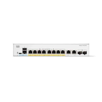 Cisco C1200-8FP-2G 8-poort Gigabit PoE+ Smart Switch met 2G Combo Uplinks
