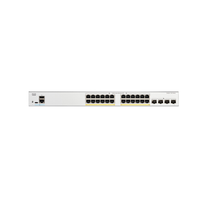 Cisco C1200-24P-4X 24-poorts Gigabit PoE+ switch, 4x 10G SFP+ uplinks, 195W PoE-budget