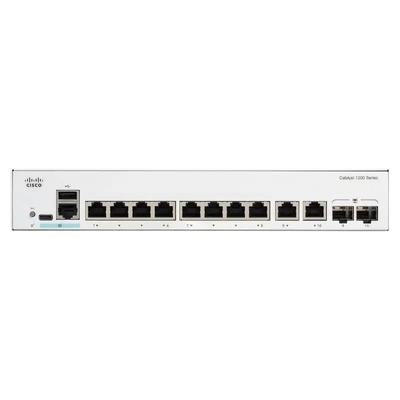 Cisco C1300-8FP-2G Catalyst 1300 8-poorts PoE+ Gigabit-switch met 2 GE combo-uplinks