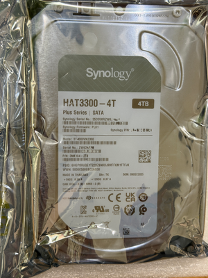 Synology Plus-serie HAT3300-4T 4TB 3,5" SATA III NAS interne harde schijf